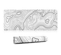 HoYiXi Alfombrilla ratón XXL 800 x 300 x 3 mm, Mouse Pad con Superficie Suave y Base de Goma Antideslizante,Mouse Mat de Oficina y para Gaming en casa, 800 x 300 x 3 mm,Blanco