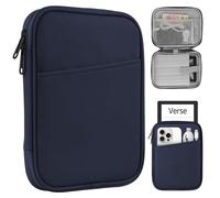 HoYiXi Funda Portátil 6”,6.8",7" eBook Reader Compatible 7 Pulgada Kindle Paperwhite 2024/6"-6.8“ Paperwhite 2021-2012/Kobo/Tolino/Sony,with Anti-Drop Protective Cover Sleeve Bag-Azul