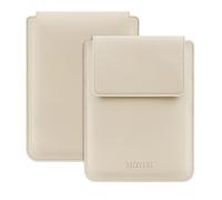 HoYiXi Funda Portátil 6 Pulgadas eBook Reader Compatible Kindle 2025-2012/6" All-New Kindle/Kobo/Tolino,Funda de Cuero Ligero Bolsa para Ebook de 6 Pulgadas,Beige