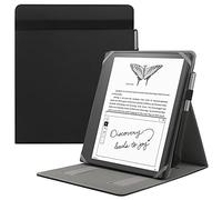 HoYiXi Funda Universal para 10,2'' Te presentamos Kindle Scribe 1ª generación Modelo de 2022 / Kobo Elipsa Pack eReader de 10,3'' 2021 Funda Plegable con Soporte Vertical y Portalápiz - Negro