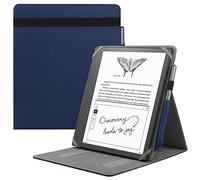 HoYiXi Funda Universal para 11'' Kindle Scribe Modelo de 2025 /Compatible Remarkable 2 10.3'' Digital Paper(2020 Release) Funda Plegable con Soporte Vertical y Portalápiz - Azul