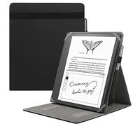 HoYiXi Funda Universal para 11'' Kindle Scribe Modelo de 2025 /Compatible Remarkable 2 10.3'' Digital Paper(2020 Release) Funda Plegable con Soporte Vertical y Portalápiz - Negro