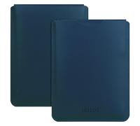 HoYiXi Funda Universal para 7" Kindle Paperwhite 2024/6.8" Paperwhite 2021 Compatible Kobo/Voyaga/Pocketbook/Sony/Tolino E-Book Funda de Cuero Ligero Bolsa para Ebook de 6.8 Pulgadas - Azul