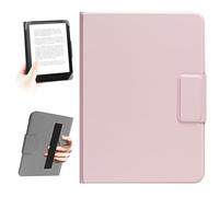 HoYiXi Funda Universal para de 6,8'', 7'' Paperwhite eBook Reader,Compatible con Kindle, Kobo,Pocketbook, Tolino y Sony eReader. Cuerda de Mano elástica Funda para 6.8"-7" eReader,Rosa