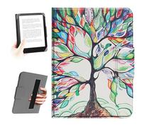 HoYiXi Funda Universal para de 6,8'', 7'' Paperwhite eBook Reader,Compatible con Kindle, Kobo,Pocketbook, Tolino y Sony eReader. Cuerda de Mano elástica Funda para 6.8"-7" eReader,Árbol