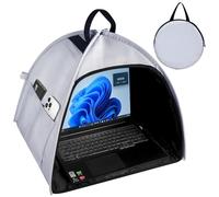 HoYiXi Parasol Universal para Laptop y protección de privacidad, Plegable, para Trabajar al Aire Libre, Viajes, para 13-16 Pulgada Macbook/HP/DELL/Acer/ASUS Laptop Sun Shade,Gris