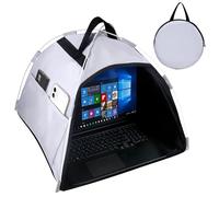 HoYiXi Parasol universal para laptop y protección plegable de privacidad, para trabajar al aire libre, viajes, para MacBook Air Pro Dell Asus PC de 13 a 16 pulgadas, color gris