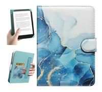 HoYiXi Universal Funda 6.8'' 7" E-Book Reade Compatible con Kindle Paperwhite/Kobo/BOOX T68/iReader Ocean,6.8"-7" Funda Protectora para Lector electrónico con Bolsillo Integrado,Azul Dali