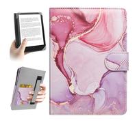 HoYiXi Universal Funda 6.8'' 7" E-Book Reade Compatible con Pocketbook/Tolino/Sony/Kindle Paperwhite/Kobo Clara HD/Kobo Clara 2E,6"-7" eReade Cover Case, Dali Rosa