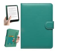 HoYiXi Universal Funda 6" Pulgada eReades Compatible con 6" Kindle 2025 & 2019/Pocketbook/Tolino/Kobo Clara HD,6" Funda Protectora para Lector electrónico con Bolsillo Integrado,Cian