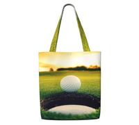 Hoyo de pelota de golf,Bolsas de supermercado reutilizables, bolsas de compras, bolsas de lona de gran capacidad, bolso de hombro