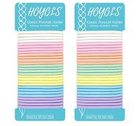 HOYOLS Gomas para Cabello Sin Metal, Coleteros Fino 56 Piezas