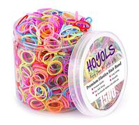 HOYOLS Pequeño niño elástico mini lazos para el pelo 10 bandas de goma de colores para el pelo ponytail holders for Baby Girl Infants, Ligas Para Cabello TPR 1500 Uds