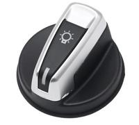 Hoypeyfiy 61319169405 - Botón de interruptor de faro delantero cromado negro para BMW Serie 1 3 E88 E82 E90 E91 X1 E84 sustituye a 9169405