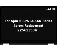 HOYRTDE Pantalla de repuesto de 13.5 pulgadas para Acer Spin 5 SP513-54N N19W3 SP513-54N-58XD SP513-54N-53ZR SP513-54N-74V2 SP513-54N-56M2 Series 2256x1504 Pantalla LCD táctil Digital. Asamblea itizer