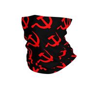 Hoz De Martillo Rojo Unisex Calentador De Cuello Protección UV Bandana Resistente Al Viento Bufanda Tubular para Invierno Deportes Correr Senderismo