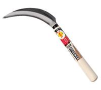 豊稔企販 Hoz Japonesa Tradicional con Hoja Dentada de 17 cm para Jardín, Talla Hierba, Hiedra, Cosecha Vegetal, Deshierbe, Acero SK-5