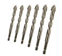 Hozaenwa Juego De Brocas Serradas,Juego De Brocas Excéntricas De Cuatro Filos - Herramienta De Perforación De Alta Dureza Para Cerámica Cemento Ladrillo,Azulejo Ladrillo Metal Hormigón