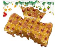Hozaenwa Pinza De Pelo Navideña,Pinzas Grandes De Galleta De Jengibre Y Árbol De Navidad - Accesorios Para El Pelo De Fiestas De Invierno - para Familia Amigos Y Niños En Fiestas
