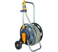 Hozelock 60m Montado Manguera Cart 2435 Con 50m de Jardín, Ruedas Y Mango