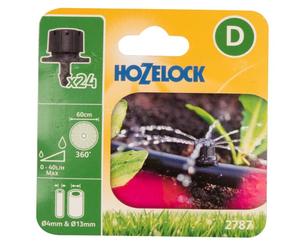Hozelock - Aspersor fin de línea regulable, 24 unidades