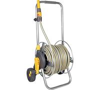 Hozelock - Carro portamangueras metálico para 60 m de 12,5 mm - incluye 30 m de manguera y todos los accesorios - listo para su uso