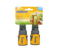 Hozelock Conector de Manguera Plus 2050, 12.5-15mm, Pack Doble