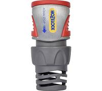 Hozelock - Conector metálico aquastop para manguera de 19mm