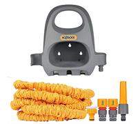 Hozelock SuperHoze Extensible 15 m + Soporte Manguera, Standard
