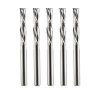 Hozly Juego de 5 brocas de corte descendente de 3.175mm de pulgada en espiral CNC para fresadora de carburo de tungsteno