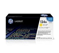HP 124A Q6002A, Amarillo, Cartucho Tóner, de 2.000 páginas, para impresoras HP ColorLaserJet 2600N, 1600, 2605, 2605dn, 2605dtn, CM1015 MFP, CM1017 MFP y 260NSE
