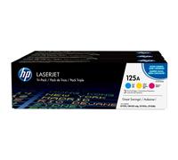 HP 125A Multipack cian / magenta / amarillo Original CF373AM