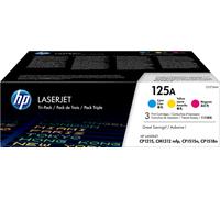 HP 125A Multipack cian / magenta / amarillo Original CF373AM