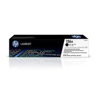 HP 126A CE310A, Negro, Cartucho Tóner Original, de 1.200 páginas, para impresoras HP LaserJet Pro serie CP1020, CP1025, TopShot M275 y 100 Color MFP 175