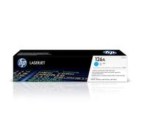 HP 126A CE311A, Cian, Cartucho Tóner Original, de 1.000 páginas, para impresoras HP LaserJet Pro serie CP1020, CP1025, TopShot M275 y 100 Color MFP 175