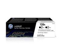 HP 128A CE320AD, Negro, Cartuchos Tóner Originales, Pack de 2, para impresoras HP LaserJet Pro CM1415, CP1525, CP1525n, CP1525nw, CM1410, CM1415fn, CM1415fnw