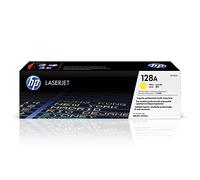 HP 128A CE322A, Amarillo, Cartucho Tóner Original, de 1.300 páginas, para impresoras HP LaserJet Pro serie CM1410, CM1415, CM1525