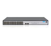 HP 1420-24G-2SFP+10G Uplink Switch - Switch - 24 puertos - no administrados - escritorio, montaje en bastidor (JH018A)