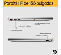 HP 15-fc0111ns AMD Ryzen™ 7 7730U Portátil 39,6 cm (15.6") Full HD 8 GB DDR4-SDRAM 512 GB SSD Wi-Fi 6 (802.11ax) FreeDOS Plata