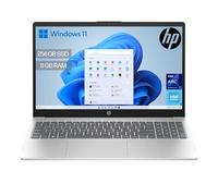 HP 15-fd0374ns - Ordenador portátil de 15.6" FHD (Intel N100, 8GB RAM, 256GB SSD, Intel UHD, Windows 11) Plata - Teclado QWERTY Español