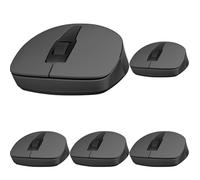 HP 150 Ratón Inalámbrico - (1600 PPP, Conexión 2,4GHz,Tres Botones y Rueda Desplazable, Windows 10, Windows 11), Color Negro (Paquete de 5)