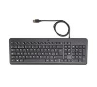 Hp 150 wired keyboard teclado universal usb azerty belga negro