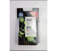 Hp - 2 x cb 332 ee, cb332ee/343, no 343, nr 343 original de tinta cian, magenta, amarillo