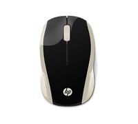 HP 200 - Ratón inalámbrico (1000 PPP, 3 Botones y Rueda, Tecnología LED Roja, Conexión Inalámbrica,Baterías AAA 12 Meses de Duración, Windows, Mac OS y Chrome OS), Dorado