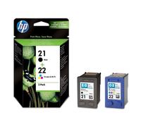 HP 21 Pack 2 Cartuchos Tinta Original Negro/Tricolor