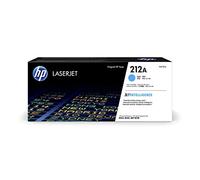 HP 212A W2121A, Cian, Cartucho Tóner Original, de 4.500 páginas, para impresoras Color LaserJet Enterprise Serie M554, M555 y M578