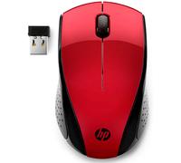 Mouse raton hp optico wireless inalambrico 220 rojo