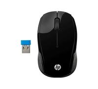 HP Ratón inalámbrico HP 220 1600 PPP, 3 botones y rueda, LED azul, batería 15 meses, Negro