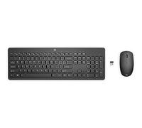 HP 230 Combinación de Teclado y Ratón Inalámbricos(1600 PPP, Batería hasta 16 Meses de Duración, Puerto USB-A, Indicadores LED, Windows) Teclado QWERTY Español - Negro