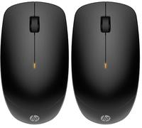 HP 230 Ratón inalámbrico Slim, Conexión con dongle USB-A de 2,4 GHz, Multidispositivo, hasta 1600 PPP, Autonomía hasta 18 Meses, Sensor óptico, 3 Botones, Windows 10, 11 y macOS, Negro (Paquete de 2)